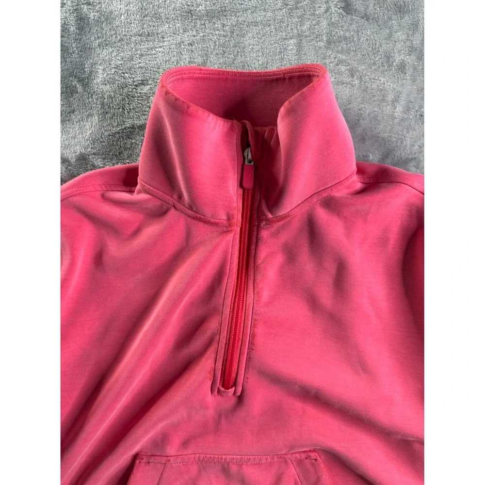 Lululemon Scuba Oversized Quarter-Zip Hoodie Women's Sweatshirt Size 4 Pink